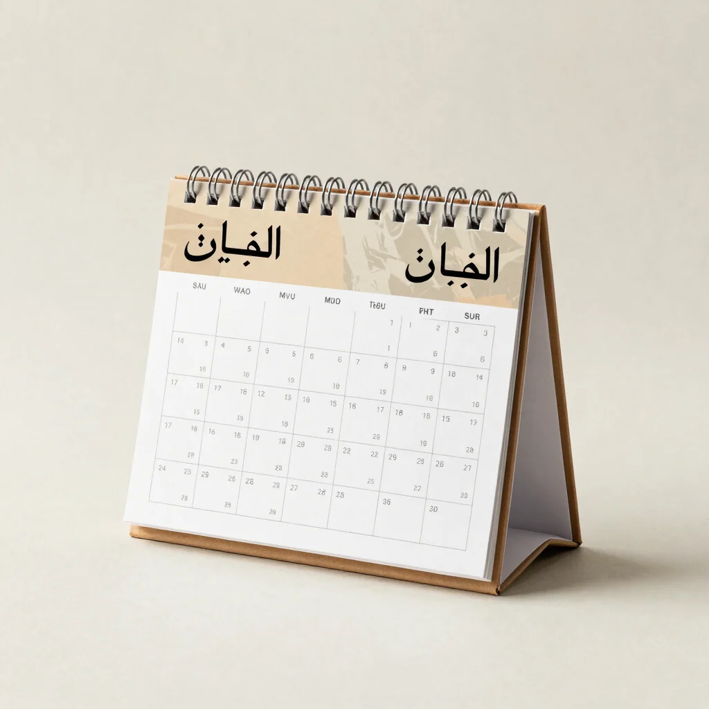 تقويمك على المكتب